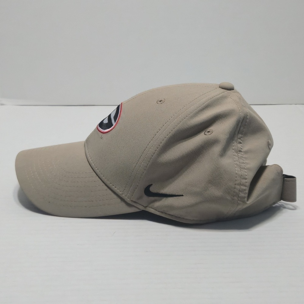 Nike Georgia Bulldogs Khaki Adjustable Hat Cap NCAA "G" Logo - Picture 2 of 7
